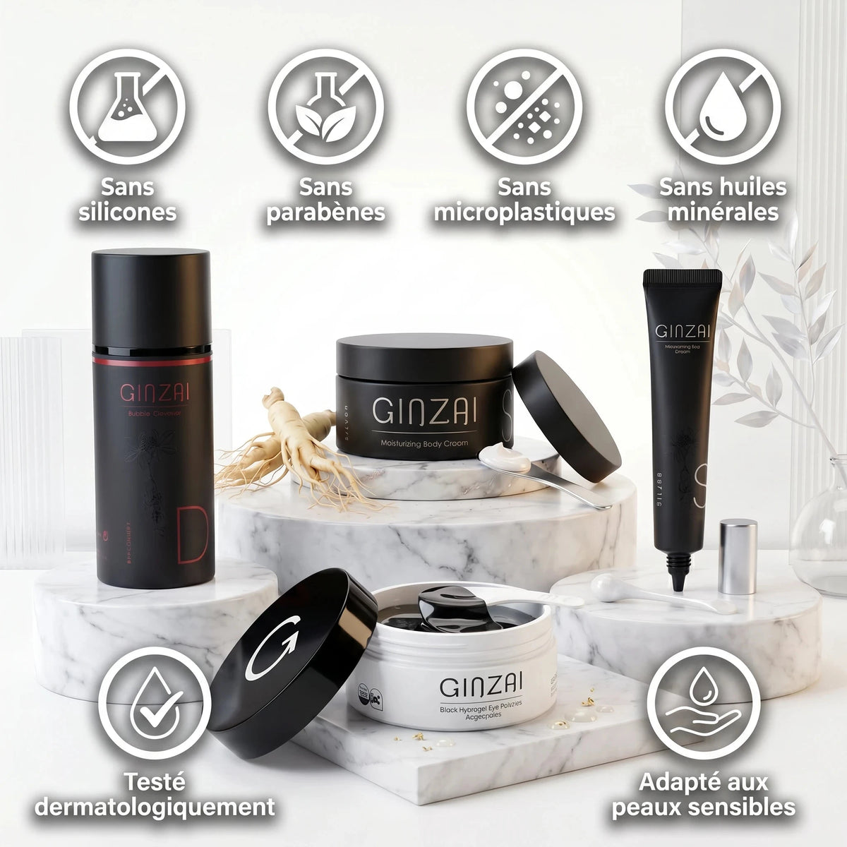 🌿 GINZAI : Le Secret Coréen du Ginseng Noir Qui Révolutionne Votre Peau Elohé Beauty
