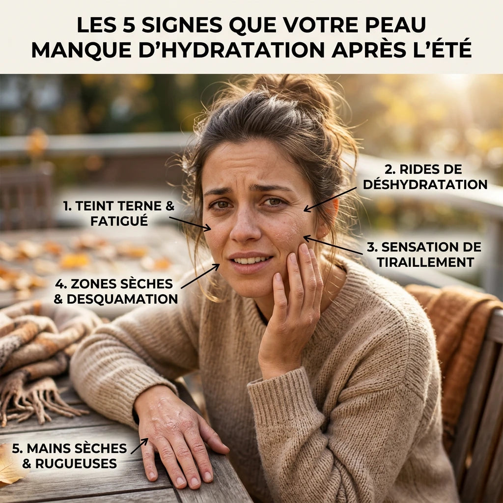 Les 5 signes que votre peau manque déjà d'hydratation après l'été