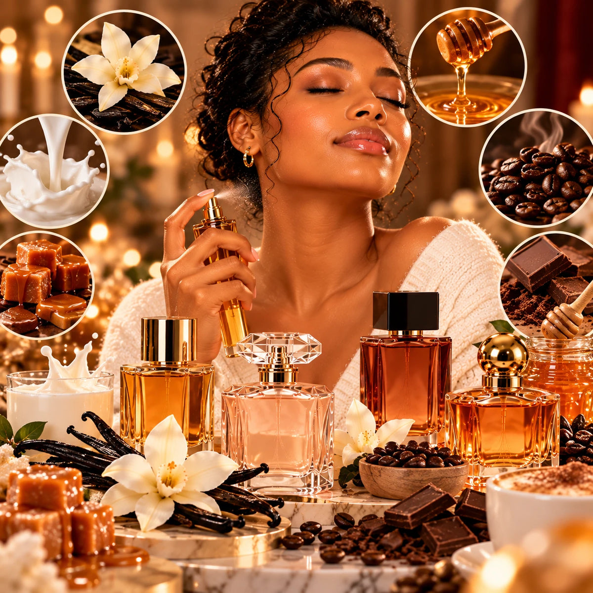 Parfums gourmands 2.0 : vanille, lait, miel, café… pourquoi on veut sentir le dessert sans sentir trop sucré