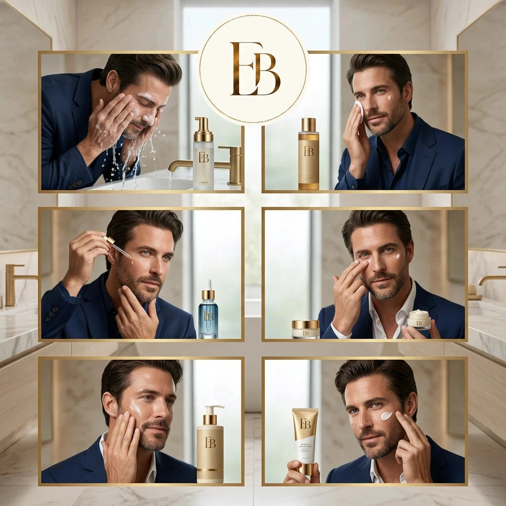 Routine skincare homme avec Elohé Beauty : le rituel simple et premium pour une peau nette ✨ Elohé Beauty