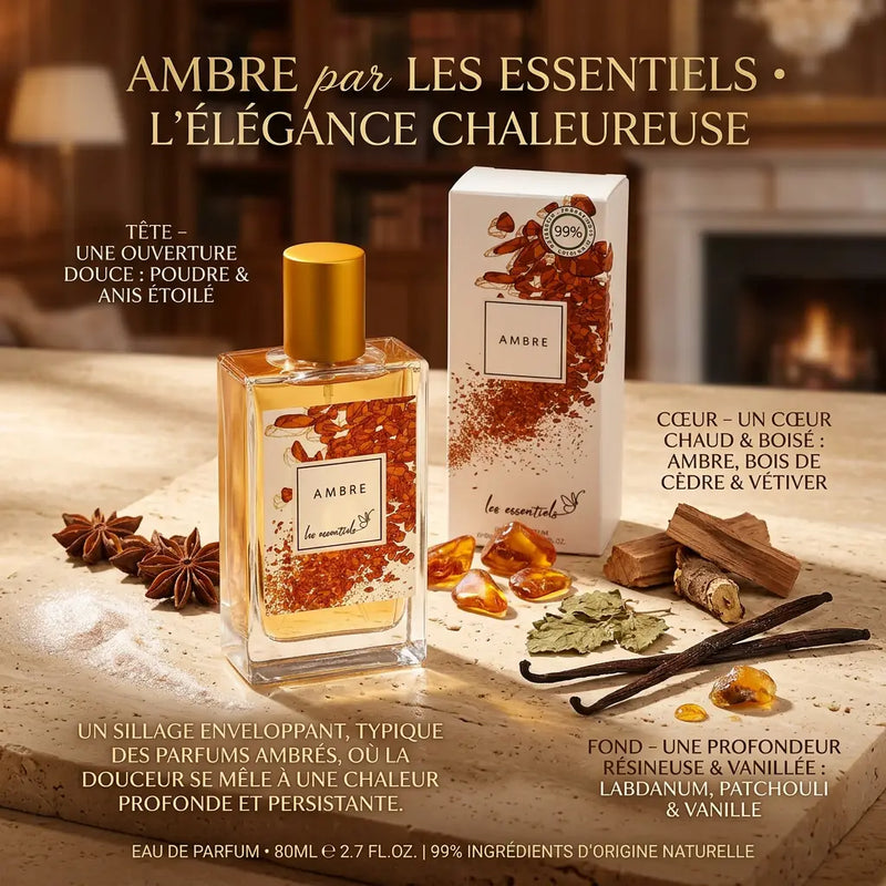 Ambre – Eau de Parfum 80 ml - parfum mixte - longue tenue L'Office des Parfums