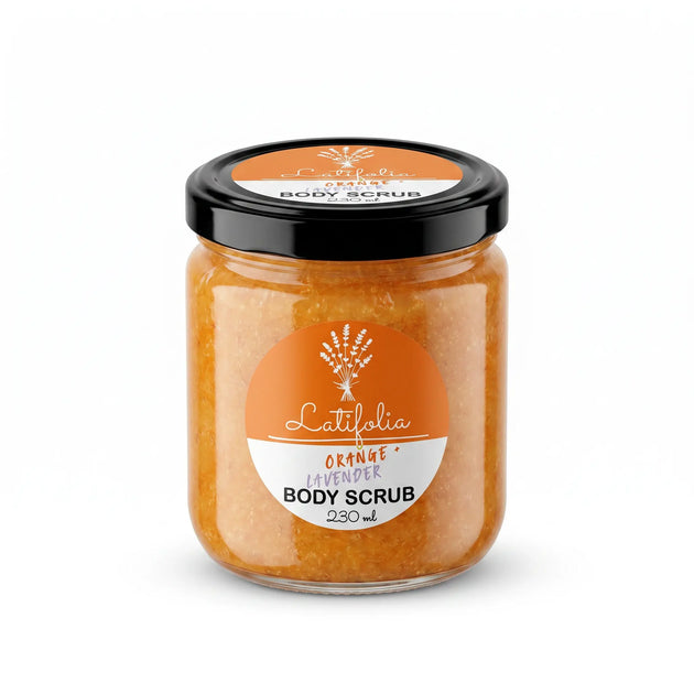 Gommage Corporel Orange & Lavande – Soin Exfoliant Nettoyant – Latifolia Latifolia