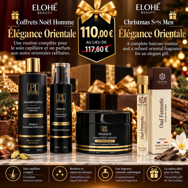 🎁 Coffrets Noël Homme - Élégance Orientale Elohé Beauty