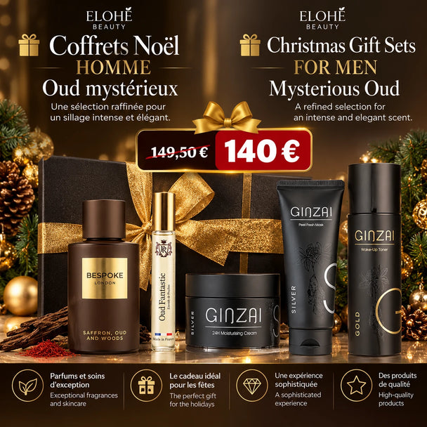 🎁 Coffrets Noël Homme - Oud mystérieux Elohé Beauty