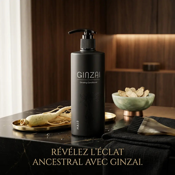 Après-shampooing au ginseng – Cheveux doux, brillants et renforcés - GINZAI - Elohé Beauty