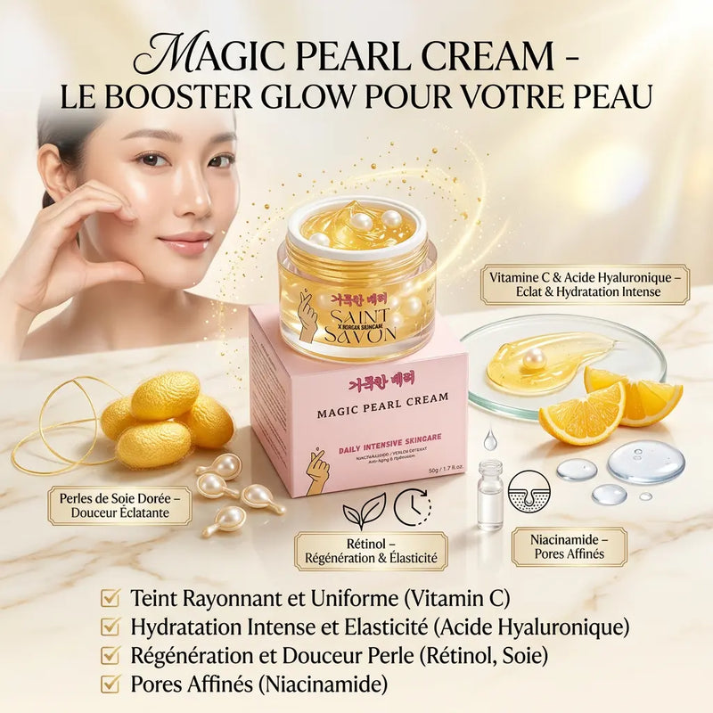 Magic Pearl - Crème capsule visage 50 g – Soin coréen premium - Elohé Beauty
