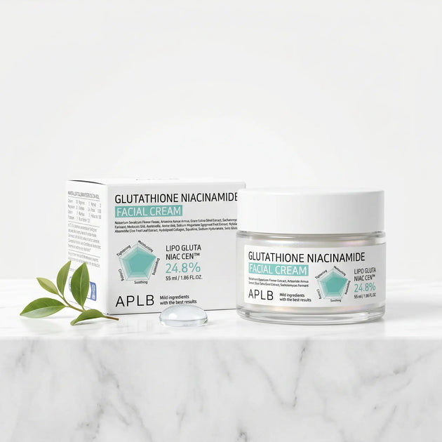 Crème Visage au Glutathion et à la Niacinamide 55g - Éclat, Hydratation & Teint Unifié - APLB APLB