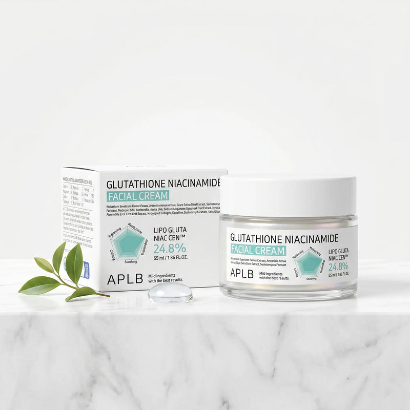 Crème Visage au Glutathion et à la Niacinamide 55g - Éclat, Hydratation & Teint Unifié - APLB APLB
