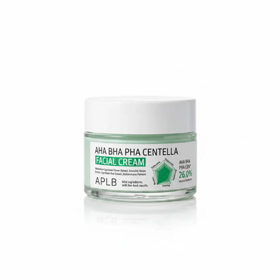 Crème visage à la Centella Asiatica AHA BHA PHA – Crème Hydratante & Exfoliante Triple Acid 26%  – APLB APLB