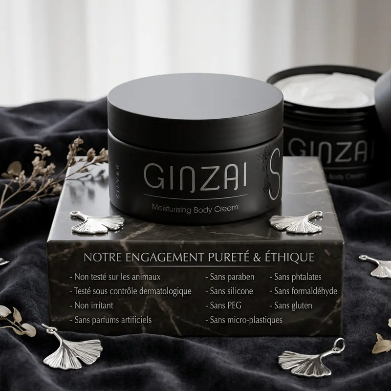 Crème hydratante corps au ginseng – Peau douce, souple et éclatante - GINZAI - Elohé Beauty