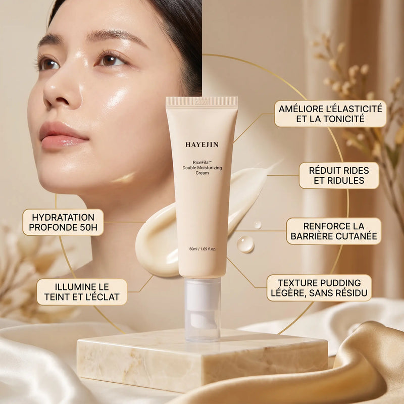 Crème Visage Hydratante Légère hypoallergénique à l'Acide Hyaluronique 50 ml - HAYEJIN HAYEJIN