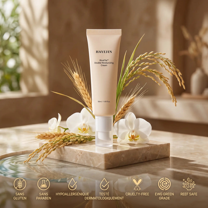 Crème Visage Hydratante Légère hypoallergénique à l'Acide Hyaluronique 50 ml - HAYEJIN HAYEJIN