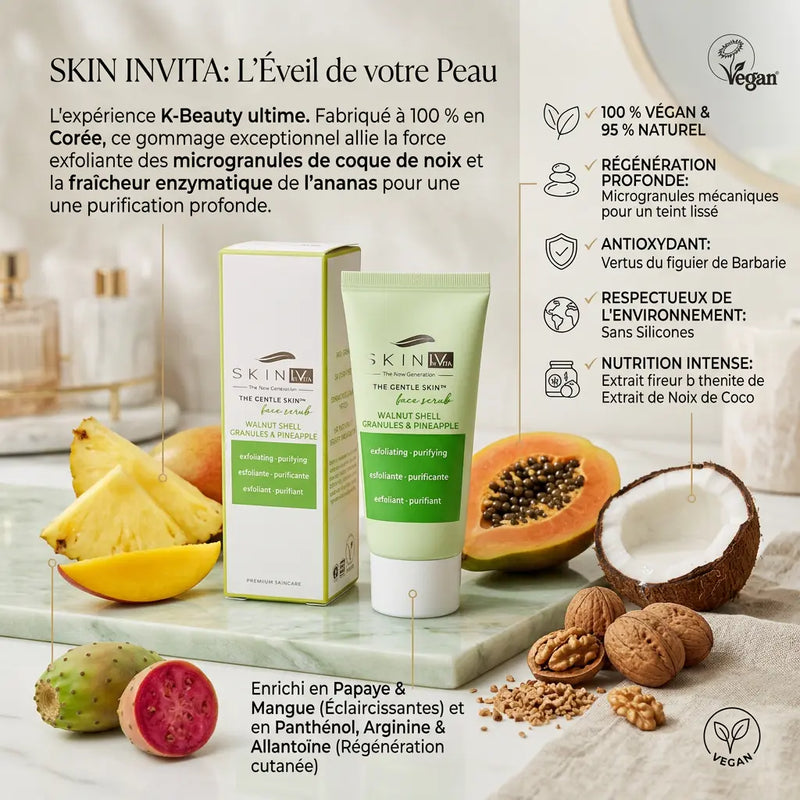 Gommage facial exfoliant et purifiant 50 mL - Vegan - Tous types de peaux SKIN IV