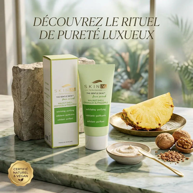 Gommage facial exfoliant et purifiant 50 mL - Vegan - Tous types de peaux - Elohé Beauty