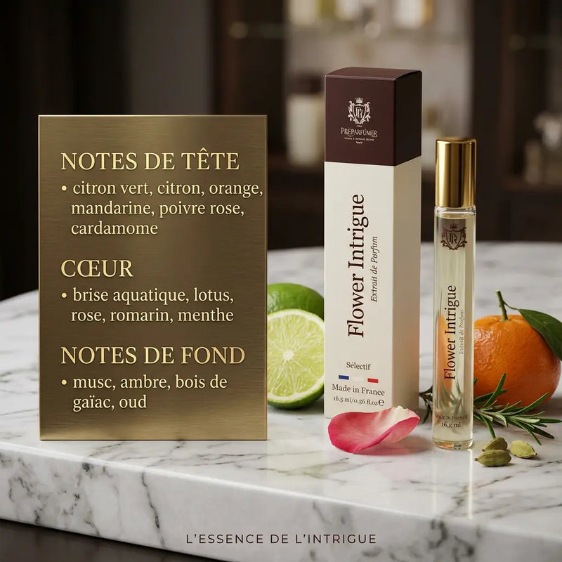 Flower Intrigue - Extrait de Parfum 16 ml - Parfum Femme - Longue Tenue Oltimida