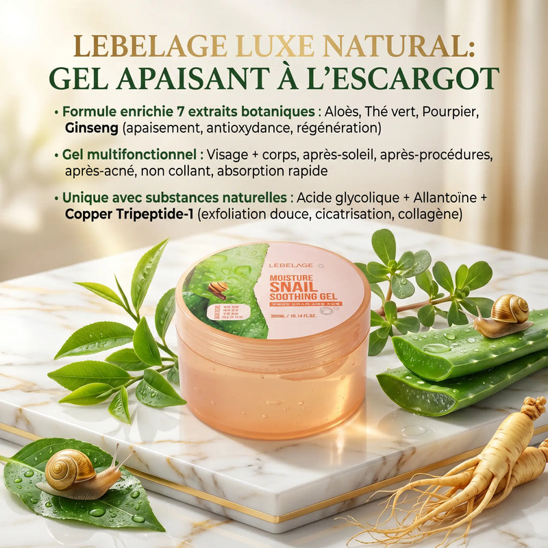 Gel Régénérant anti-âge & cicatrisation 300 ml à la bave d'escargot - Visage & Corps - Elohé Beauty