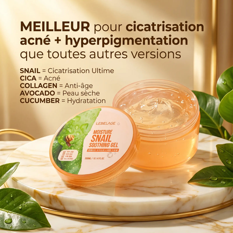 Gel Régénérant anti-âge & cicatrisation 300 ml à la bave d'escargot - Visage & Corps - Elohé Beauty