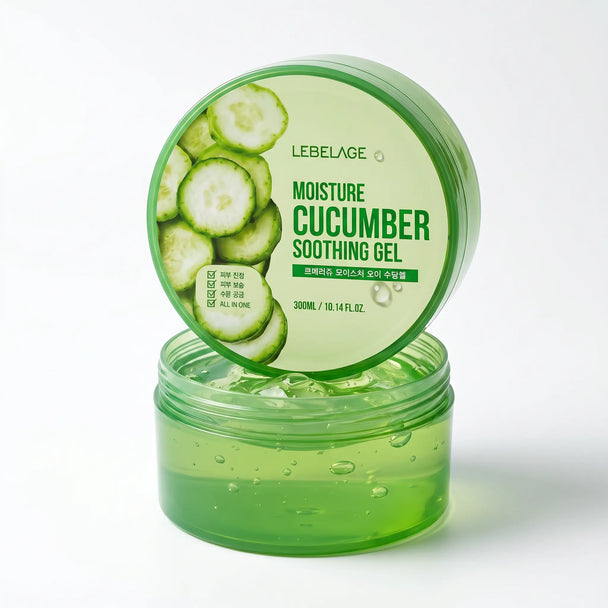 Gel Apaisant à l’Extrait de Concombre 300ml - Corps & Visage - Elohé Beauty