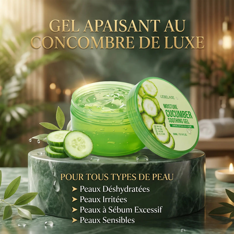 Gel Apaisant à l’Extrait de Concombre 300ml - Corps & Visage - Elohé Beauty