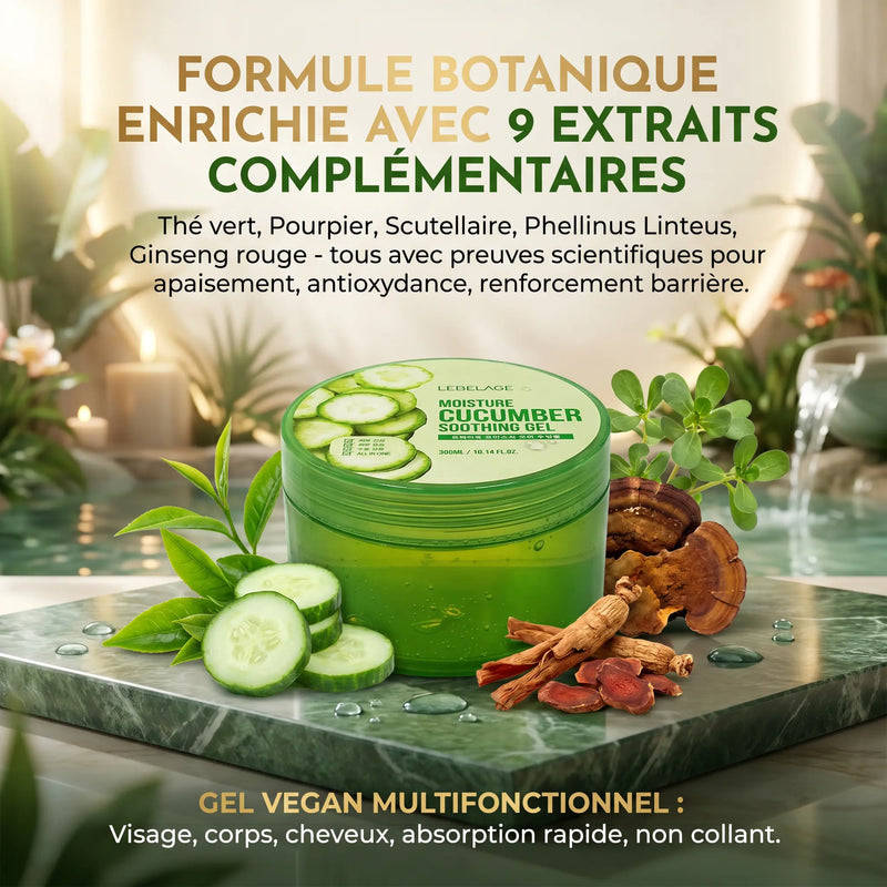 Gel Apaisant à l’Extrait de Concombre 300ml - Corps & Visage - Elohé Beauty