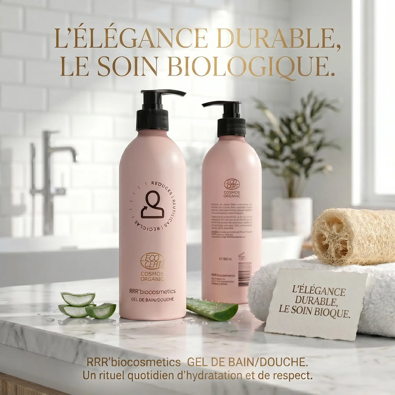 Gel de Bain Écologique 500 ml – RRR’biocosmetics - Bio, Vegan & Cosmos Organic - Elohé Beauty