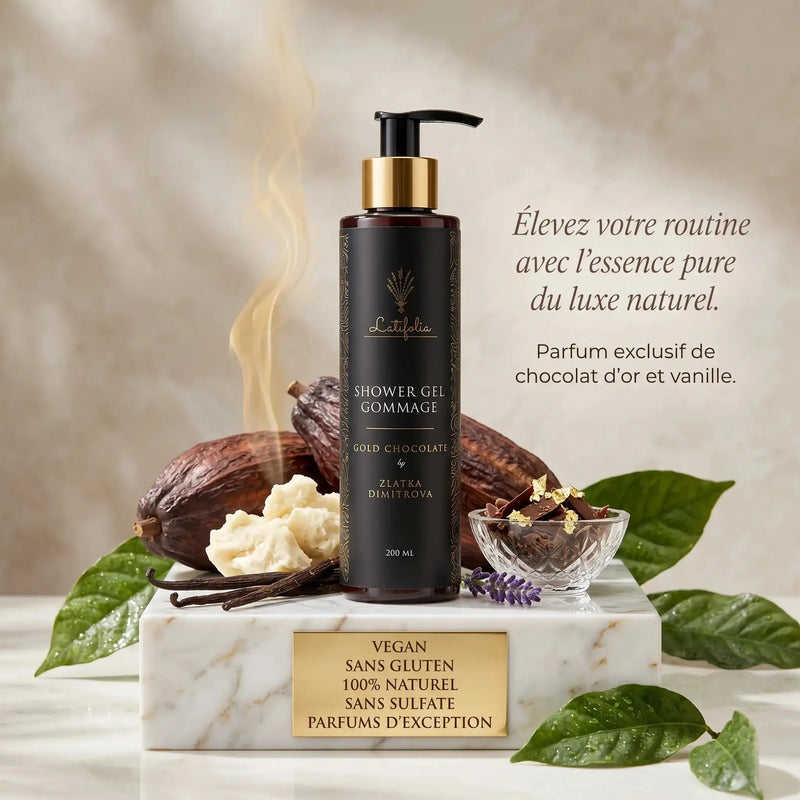 Gel Douche Exfoliant 2en1 – Chocolat Suisse & Noix de Coco 200 ml – Latifolia Latifolia