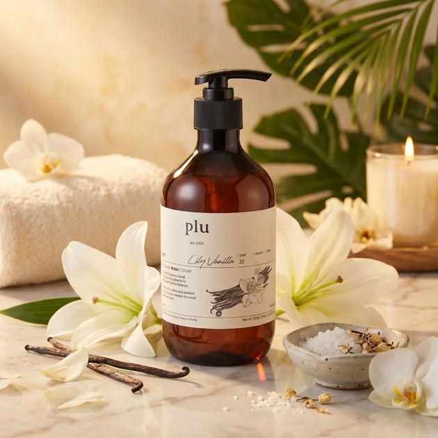 Duschgel 500 ml - Vanille & erfrischender Lilie - PLU PLU