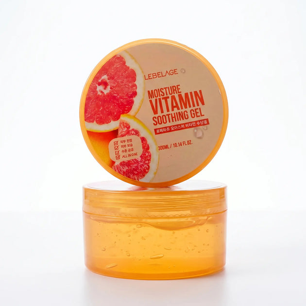 Anti-Flecken, antioxidierendes und festigendes Strahlkraft-Gel 300 ml mit Vitamin-C-Extrakt – Gesicht & Körper Lebelage