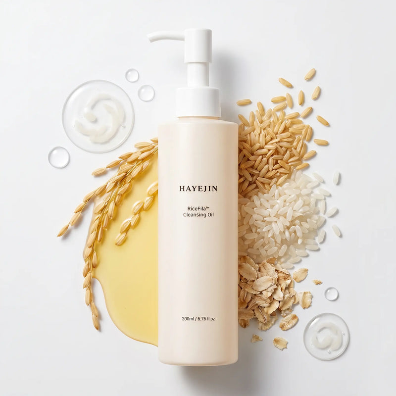 Huile Démaquillante hypoallergénique à l'Huile de Graine de Riz Fermentée 200 ml - HAYEJIN HAYEJIN