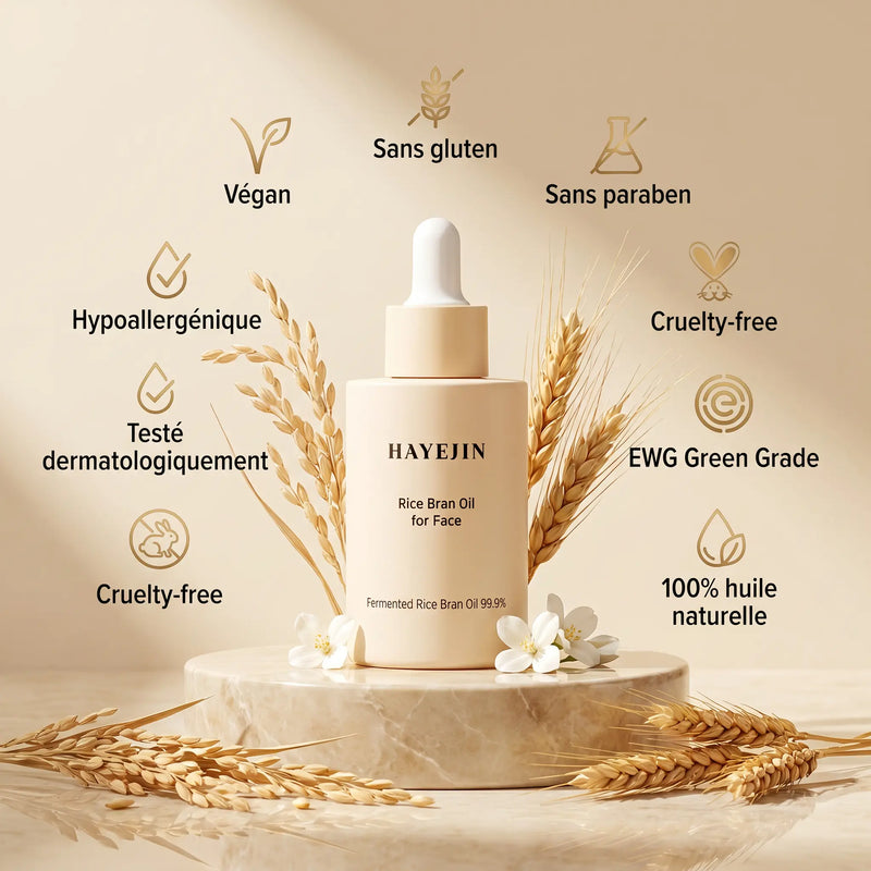 Huile de Visage à base de 99,9% Riz Fermenté 30 ml - HAYEJIN HAYEJIN