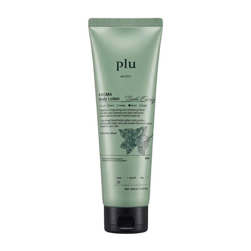 Lotion Corporelle 200 ml - Hydratante & Rafraîchissante - Eucalyptus & Basilic - PLU PLU