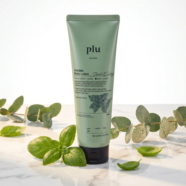 Loción Corporal 200 ml - Hidratante y Refrescante - Eucalipto y Albahaca - PLU PLU