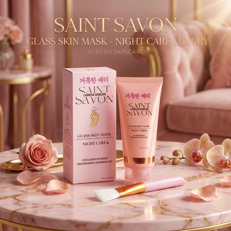Masque Glass Skin 75ml - Pinceau inclus  – Soin coréen premium - Elohé Beauty