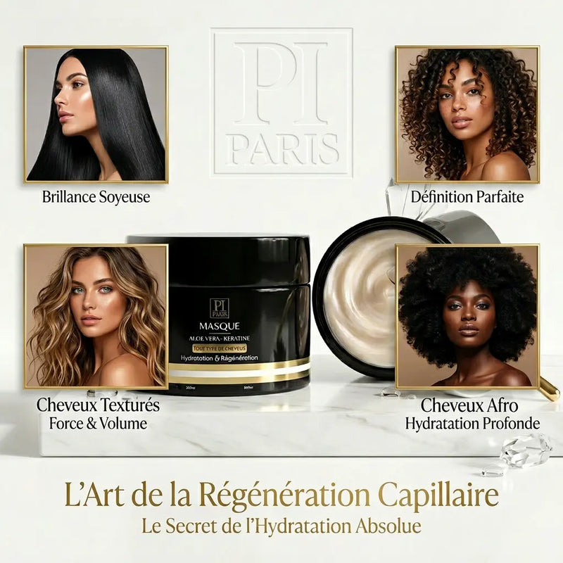 Masque Aloe Vera  – Soin capillaire hydratant intense - Tous types de cheveux Parfuminspireparis