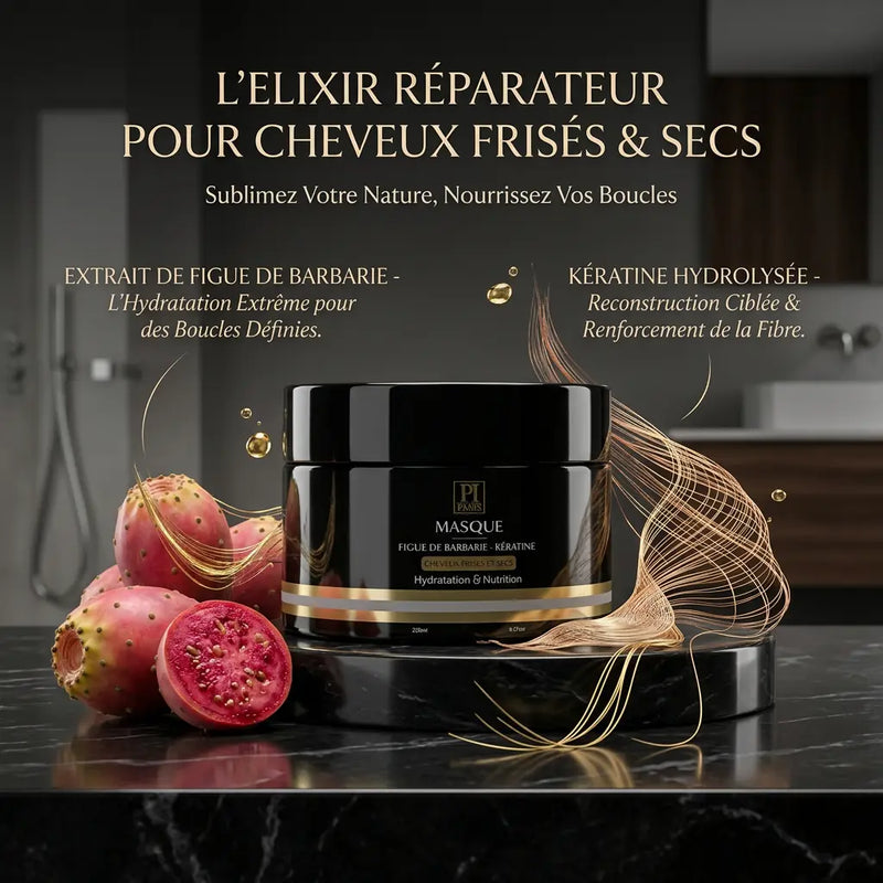 Masque Figue de Barbarie – Soin capillaire hydratant et réparateur intense - Tous types de cheveux Parfuminspireparis