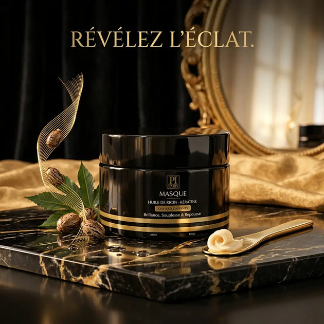 Mascarilla de Ricino – Cuidado capilar para crecimiento e hidratación intensa - Todo tipo de cabello Parfuminspireparis
