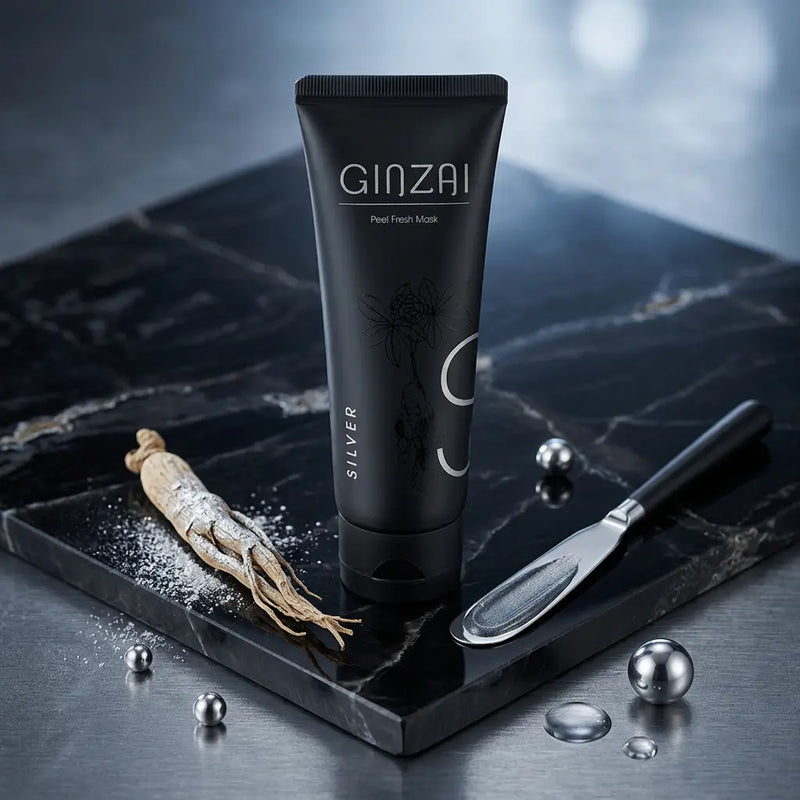 Masque exfoliant au ginseng, éclat et douceur du visage - GINZAI - Elohé Beauty