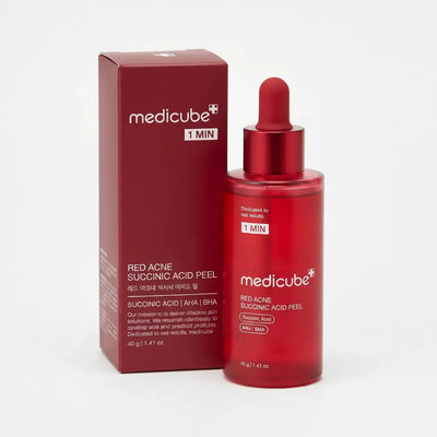 Red Succinic Acid Peel 40g – Peeling à l'Acide Succinique - Exfoliation douce - Medicube - Elohé Beauty