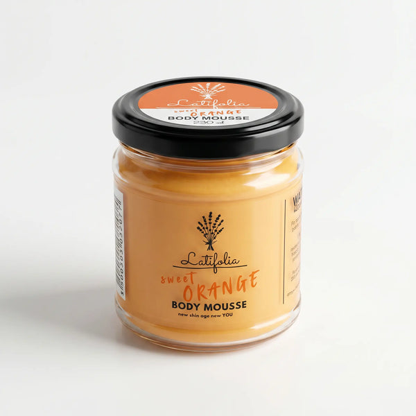 Mousse Corporelle Orange & Noix de Coco Scintillante 230 ml – Soin Hydratant  – Latifolia Latifolia