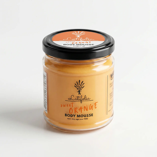 Shimmering Orange & Coconut Body Mousse 230 ml – Moisturizing Care – Latifolia Latifolia