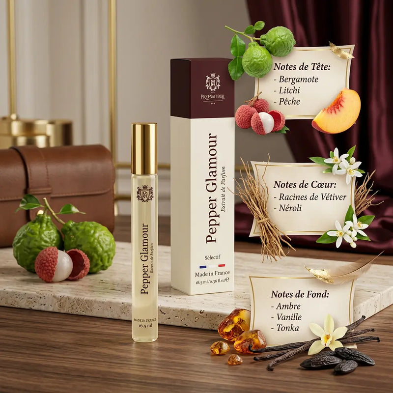 Pepper Glamour - Extrait de Parfum 16 ml - Parfum Mixte - Longue Tenue Oltimida
