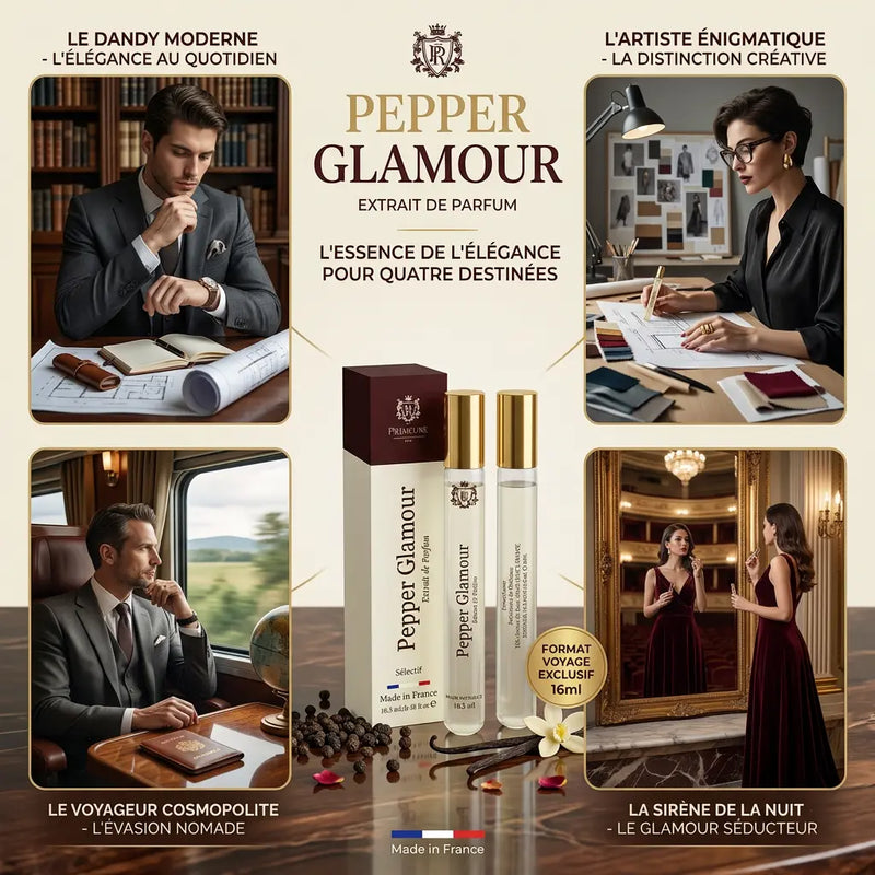 Pepper Glamour - Extrait de Parfum 16 ml - Parfum Mixte - Longue Tenue Oltimida