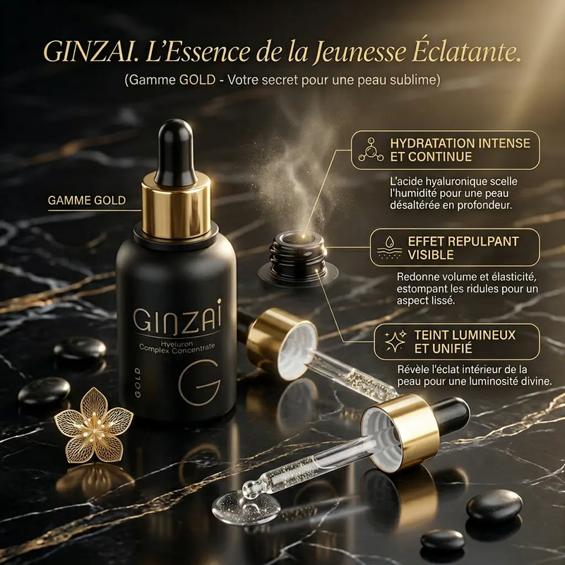 Serum Hyaluronique au Ginseng - Hydratation Intensive - GINZAI Ginzai
