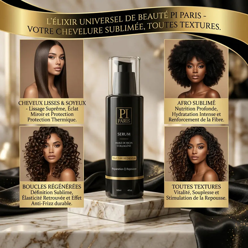 Sérum à l'huile de ricin - RepousseCheveux & Hydratation - Tous types de cheveux Parfuminspireparis