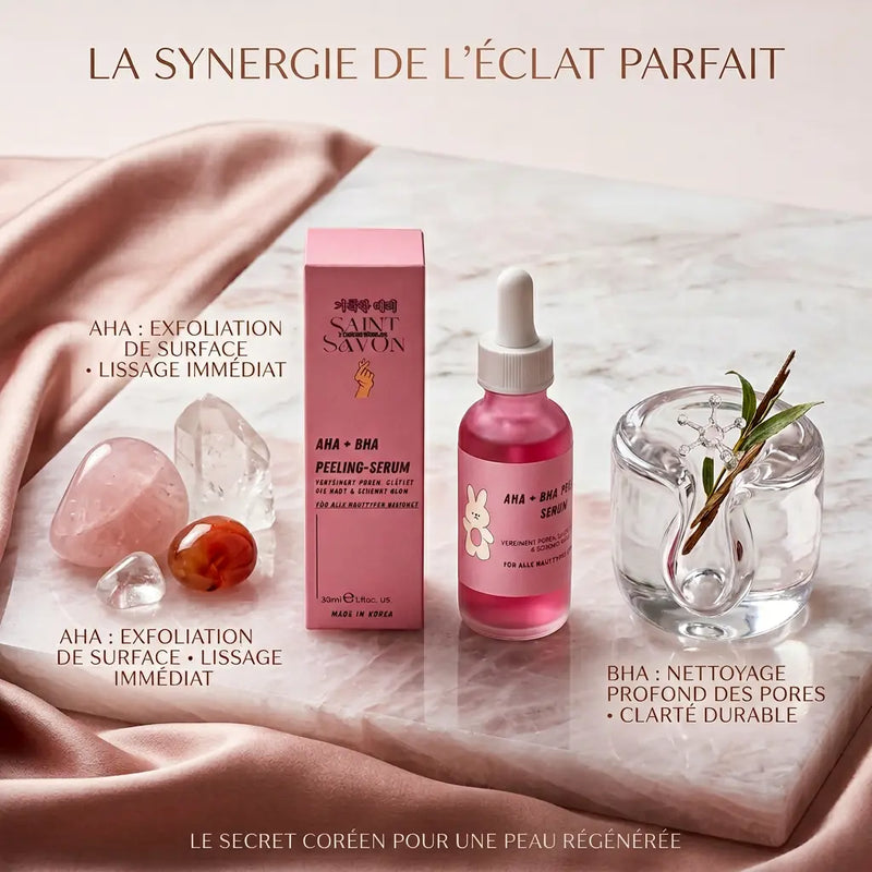Peeling Serum AHA + BHA 30 ml - Sérum Exfoliant Visage - Pores & Glow - Elohé Beauty