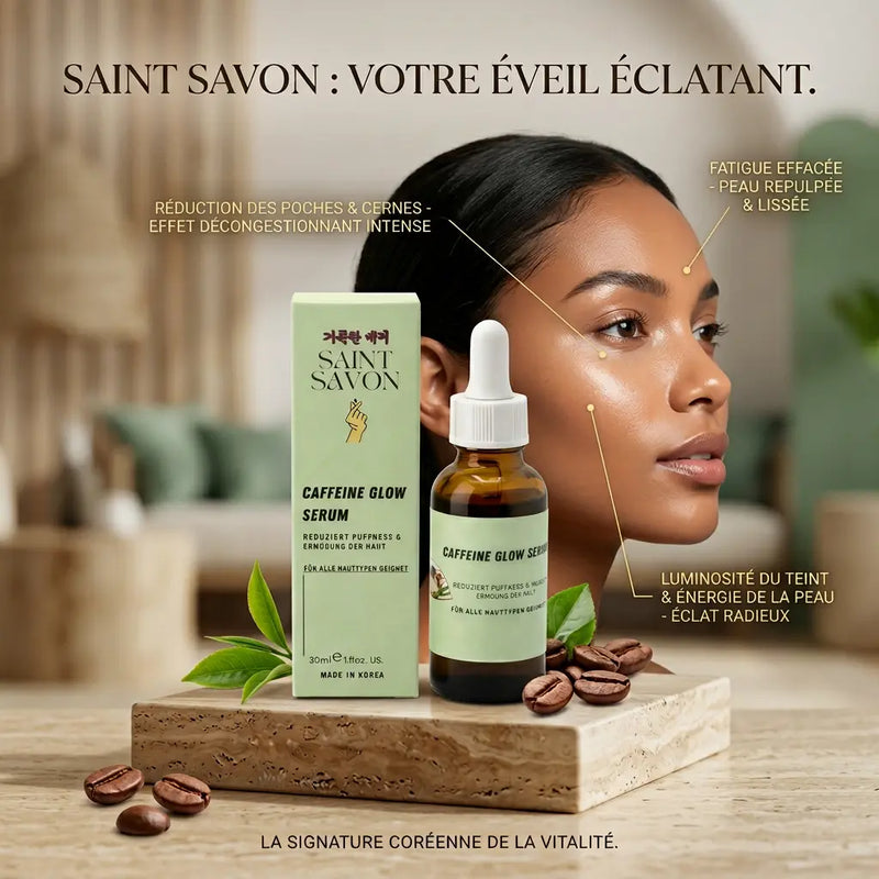 Caffeine Glow  - Serum à la caféine 30ml – Soin coréen premium - Elohé Beauty