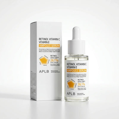 Sérum vitamine C & E au Rétinol 40 ml – Éclat Instantané, Rides Réduites & Teint Unifié - APLB APLB