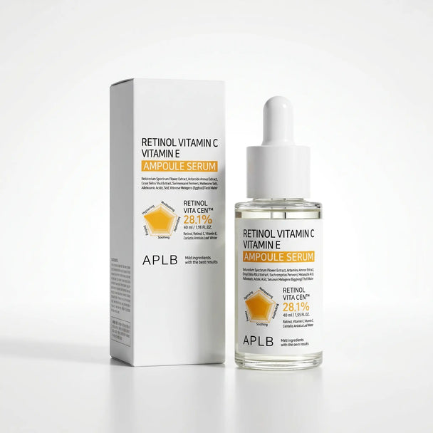 Sérum vitamine C & E au Rétinol 40 ml – Éclat Instantané, Rides Réduites & Teint Unifié - APLB APLB