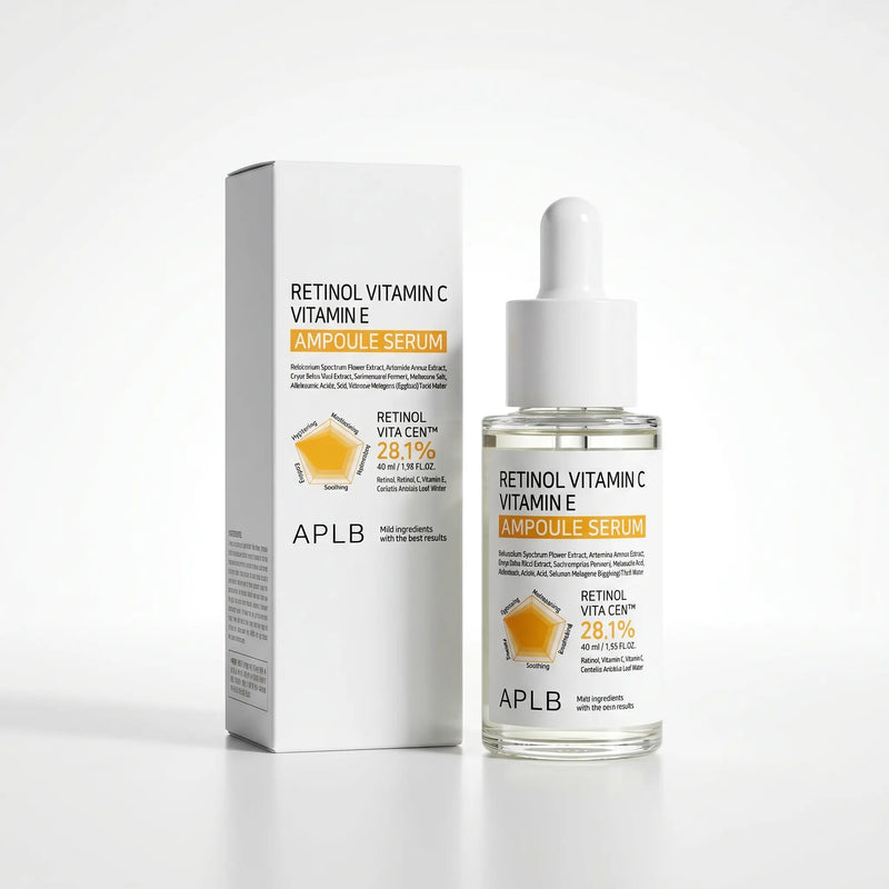 Sérum vitamine C & E au Rétinol 40 ml – Éclat Instantané, Rides Réduites & Teint Unifié - APLB APLB