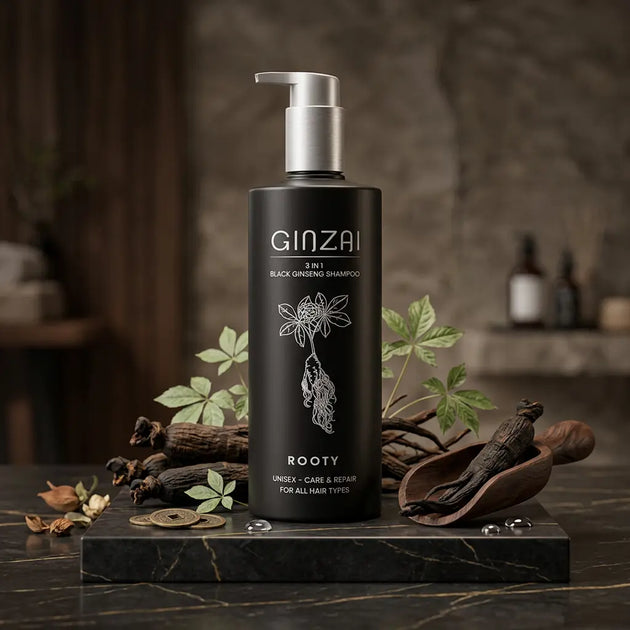 ROOTY - Shampoo 3 in 1 al Ginseng Nero GINZAI Ginzai